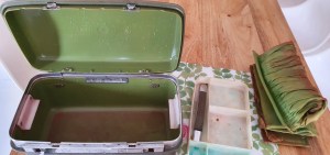 Hardcase vanity ready to be cleaned and painted