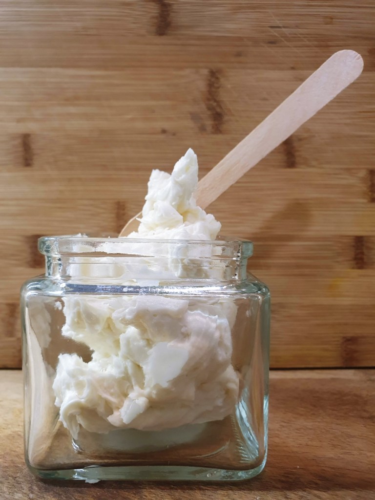 home made body lotion with shea butter