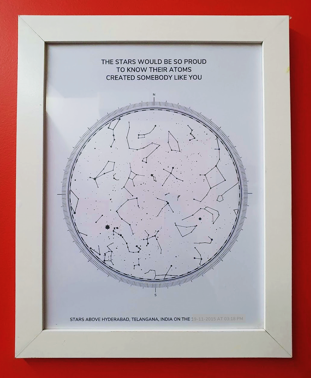 star map for a special date