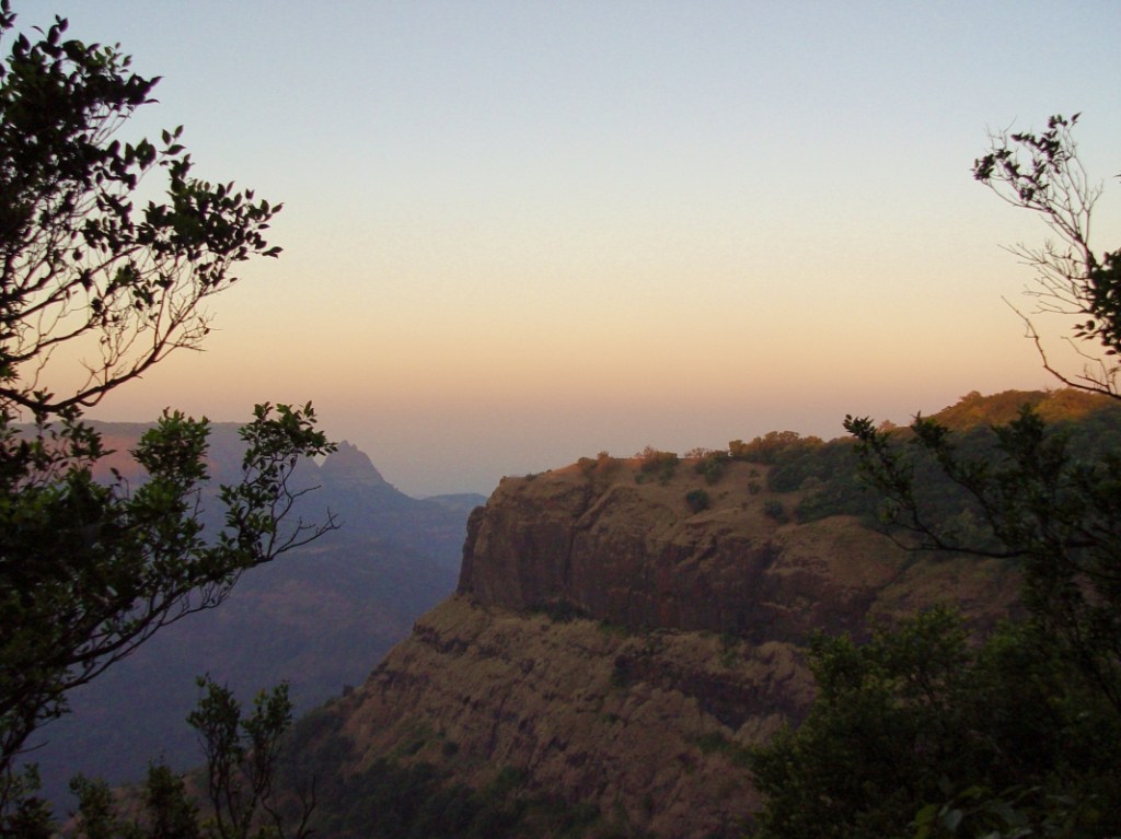 matheran hills at sunset