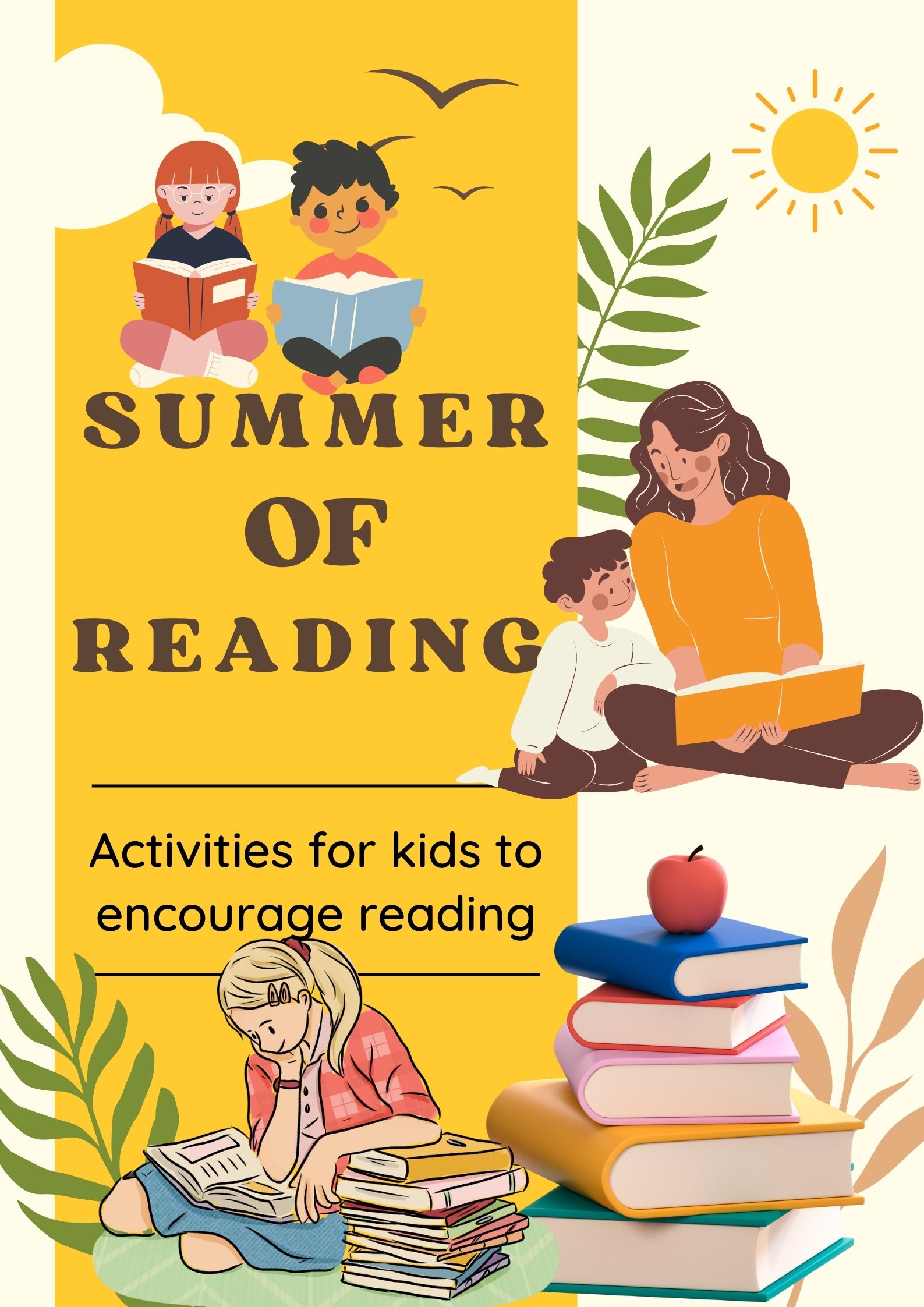 poster to encourage reading during the summers