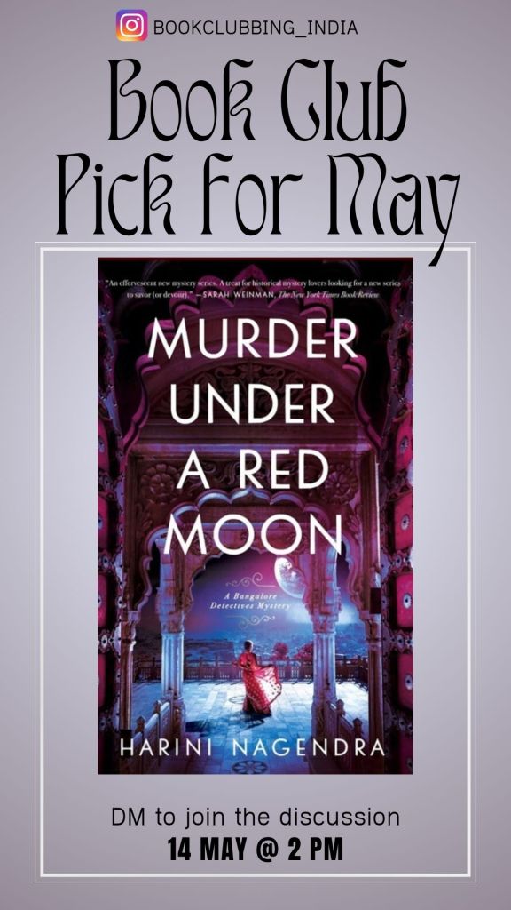 instagram post promoting book club book of the month