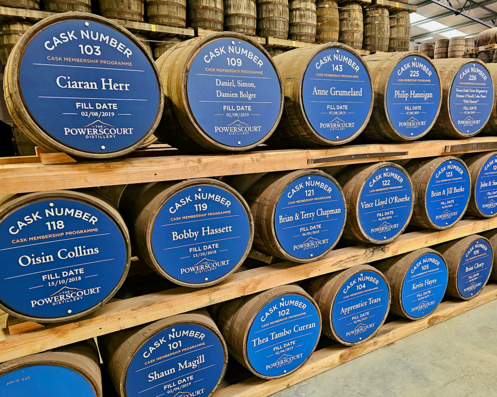 Powerscourt Distillery casks