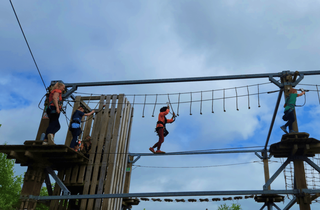 kids on a zip line adventure in galway ireland
