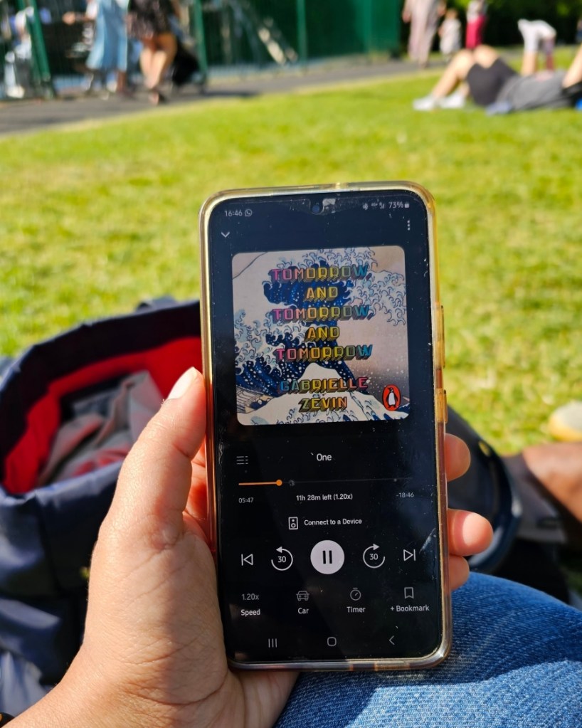 audible audiobook of tomorrow and tomorrow and tomorrow by Gabrielle Zevin