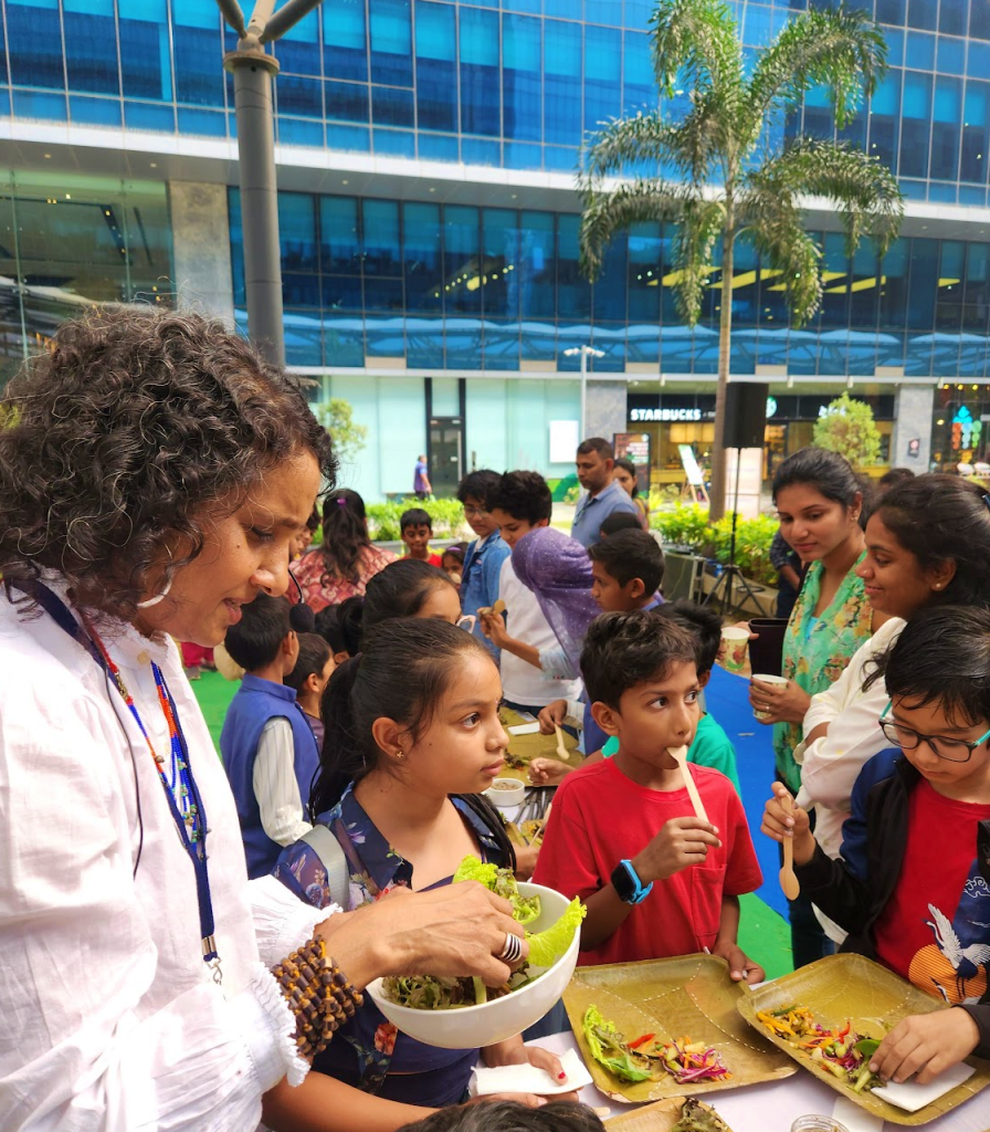 Cooking with kids hosted by Vibrant Living's Sridevi Jasti