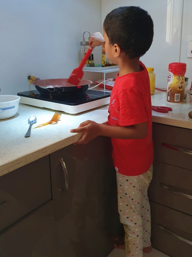 boy cooking
