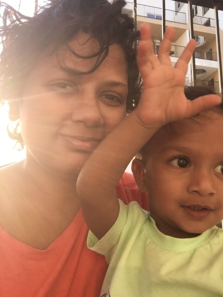 mom and baby happiness in the sunlight