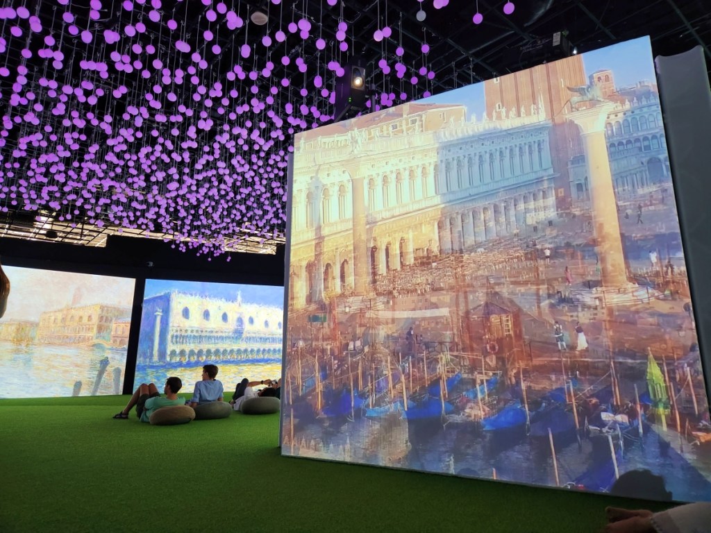 Singapore Flower dome Monet impressionist paintings