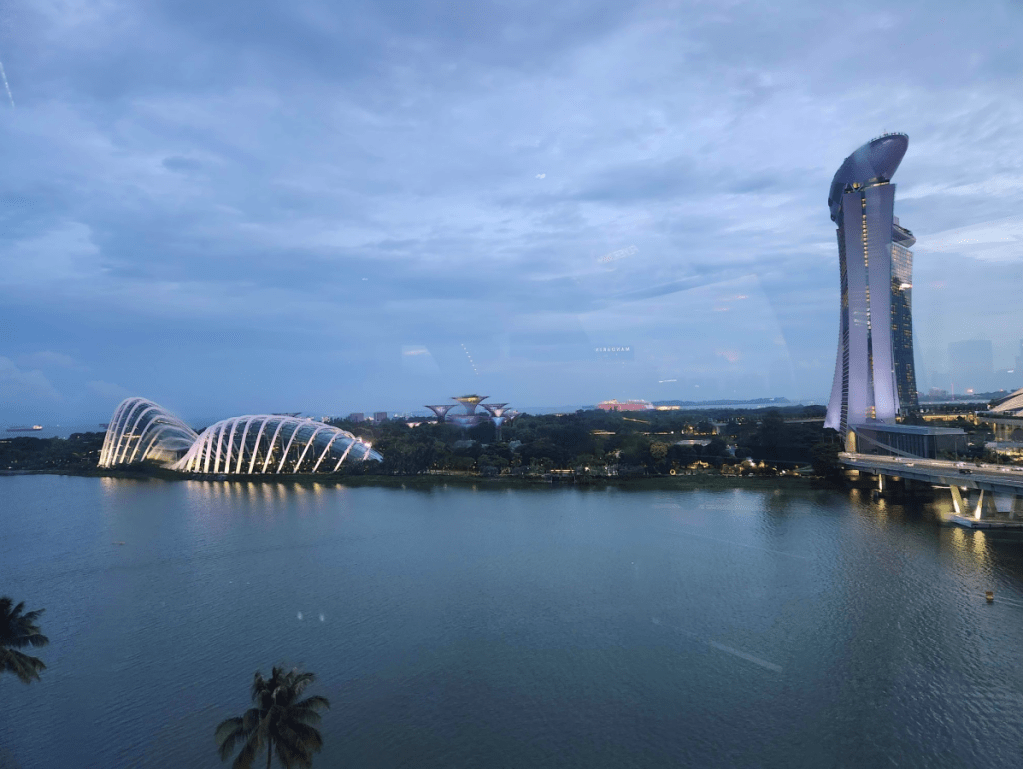 Singapore esplanade and marina bay sands