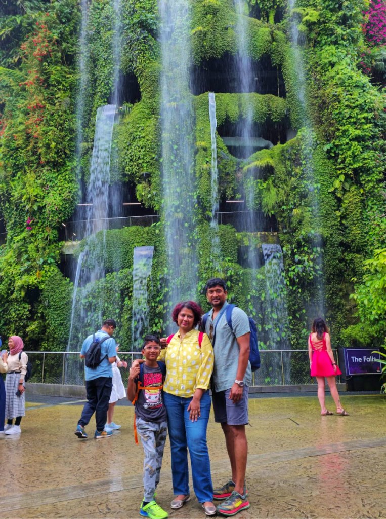 Singapore Cloud forest waterfall
