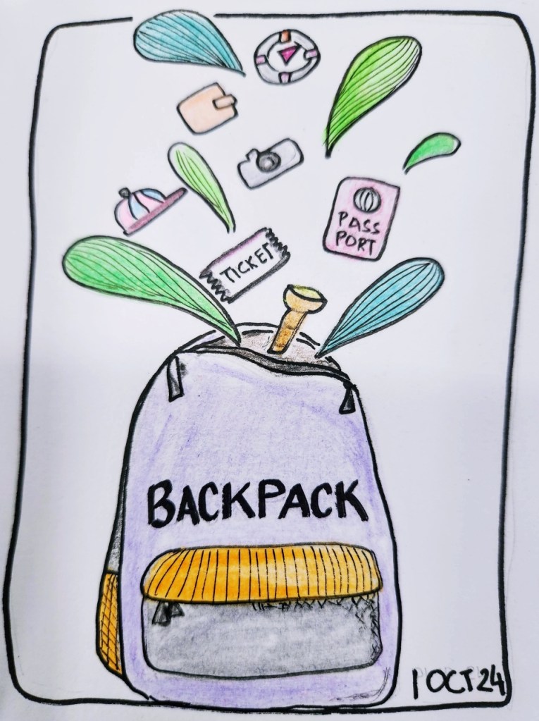 Inktober2024 Day 1: Backpack
