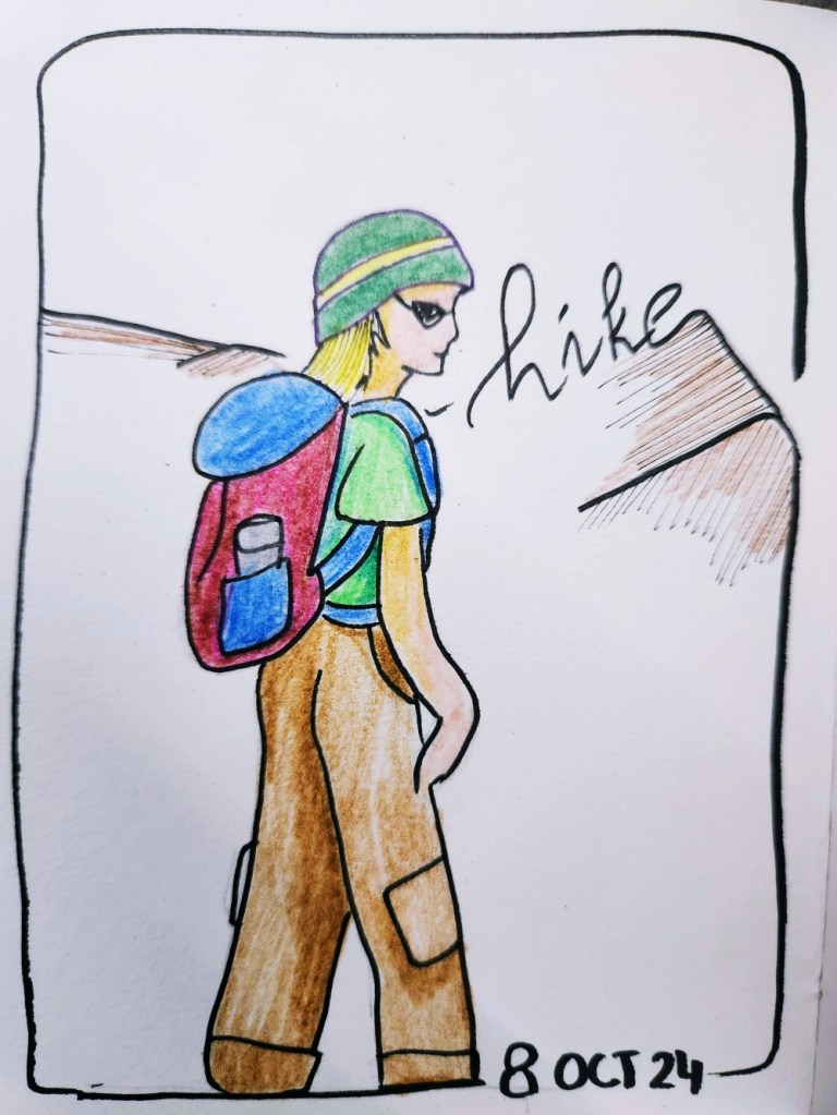 Inktober2024 Day 8: Hike