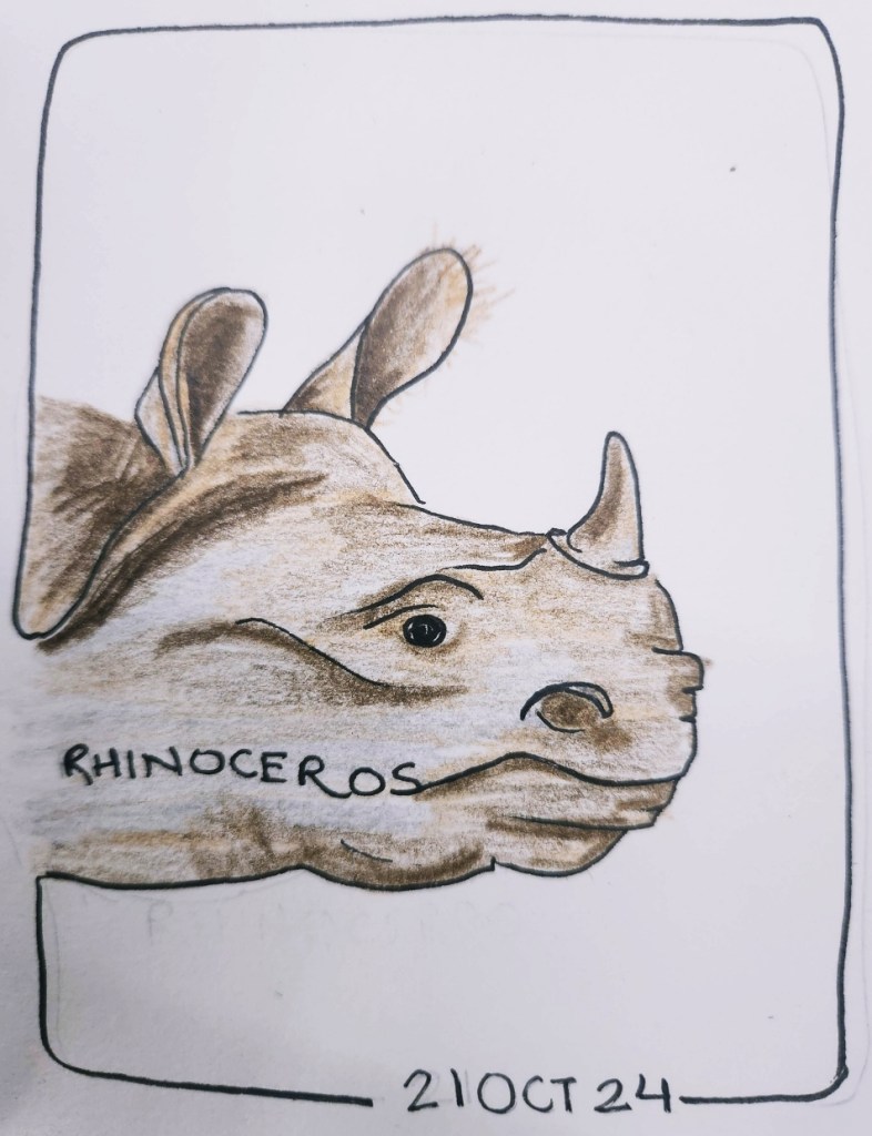 Inktober2024 Day 21: Rhinoceros
