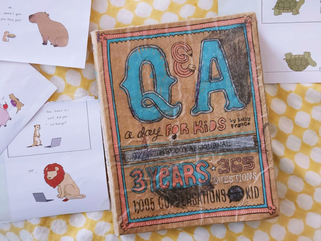 kids daily journal q&a 3 year journal
