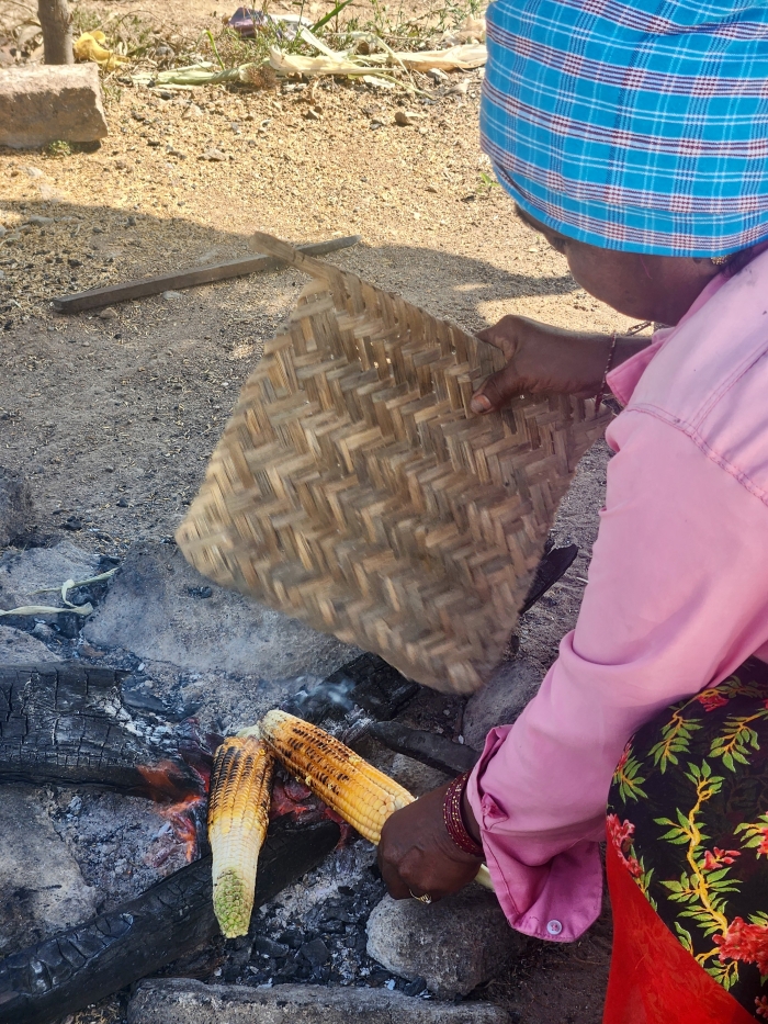 warangal hyderabad road trip roasted corn roadside snacks
