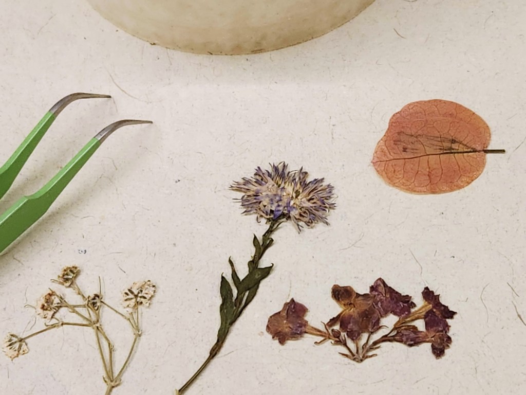 DIY Flower Stickers with clear tape