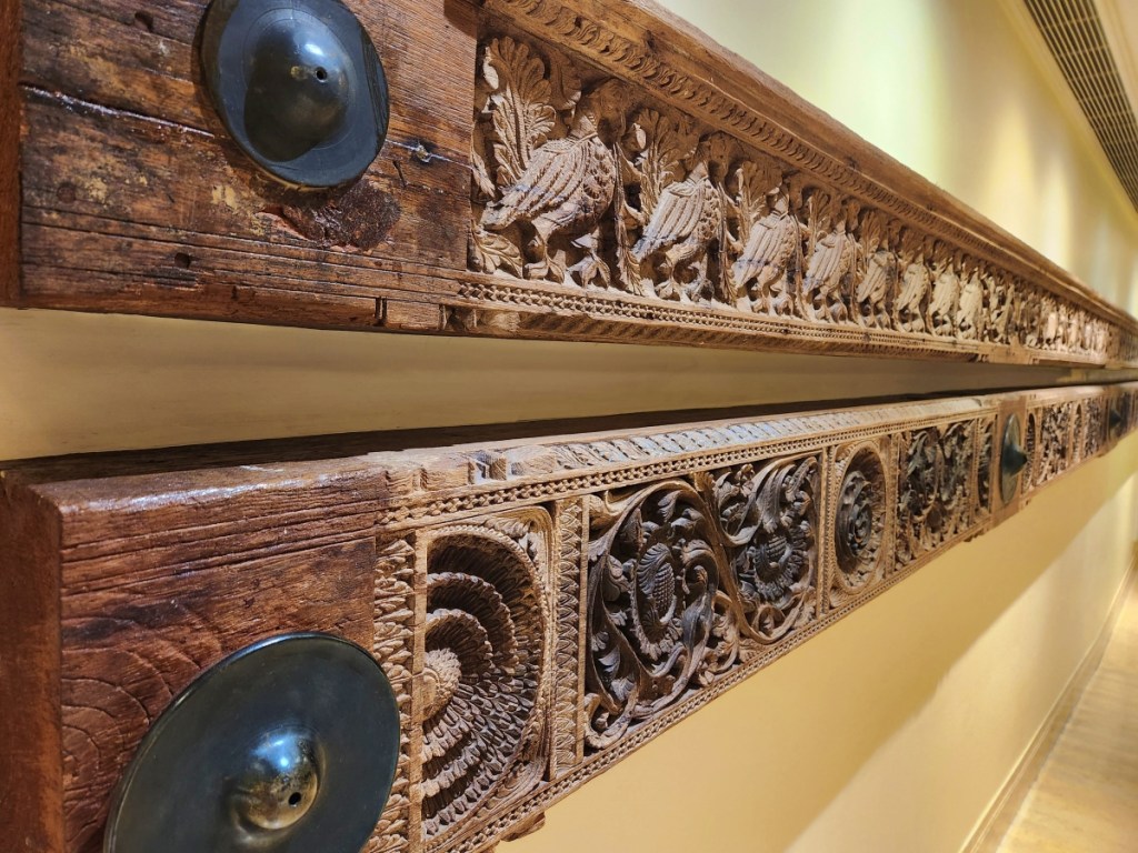 Marriott Hyderabad wood carving
