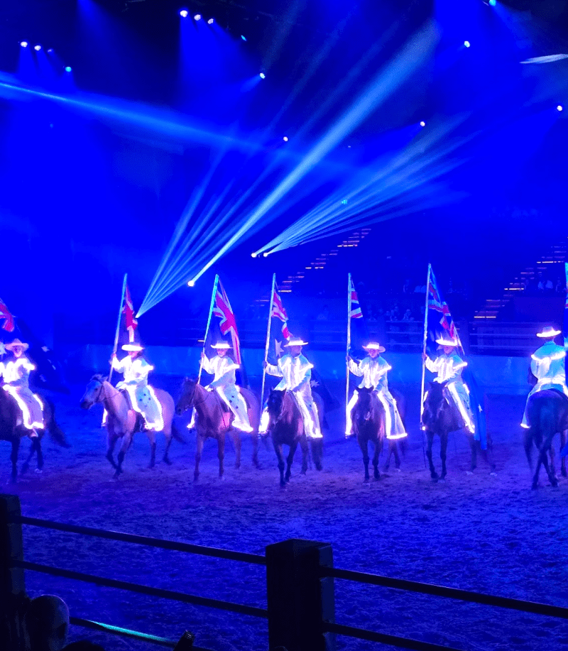 Australian Outback Spectacular show with show horses