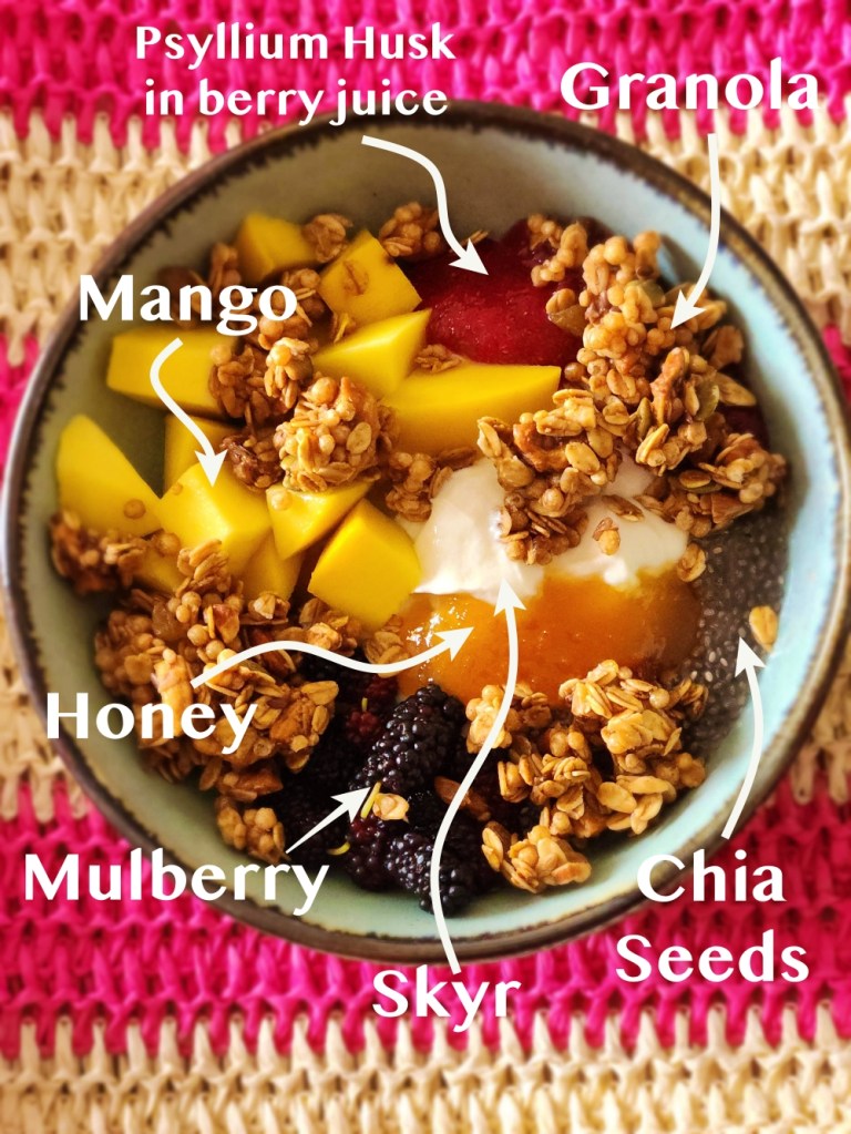 High-Fiber and Protein Breakfast Bowl Granola Fibre bowl recipe