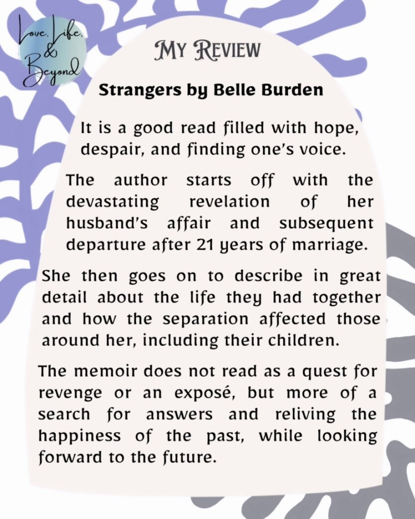 Belle Burden_Strangers book review snapshot
